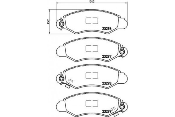 Brembo Σετ τακάκια, Δισκόφρενα - P 78 012