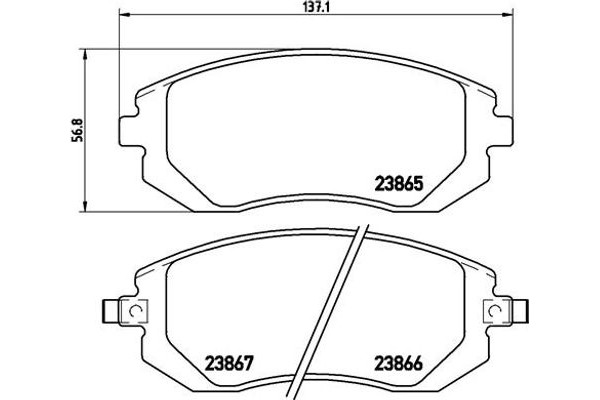 Brembo Σετ τακάκια, Δισκόφρενα - P 78 013