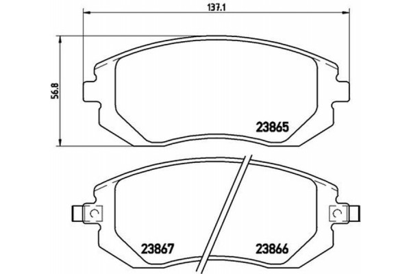 Brembo Σετ τακάκια, Δισκόφρενα - P 78 013