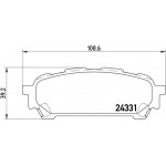 Brembo Σετ τακάκια, Δισκόφρενα - P 78 014