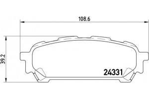 Brembo Σετ τακάκια, Δισκόφρενα - P 78 014