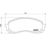 Brembo Σετ τακάκια, Δισκόφρενα - P 78 015