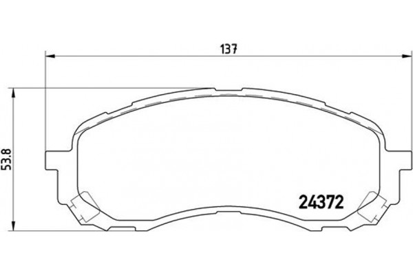 Brembo Σετ τακάκια, Δισκόφρενα - P 78 015