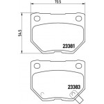 Brembo Σετ τακάκια, Δισκόφρενα - P 78 016