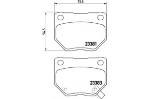 Brembo Σετ τακάκια, Δισκόφρενα - P 78 016