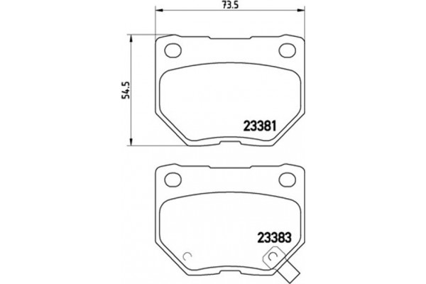 Brembo Σετ τακάκια, Δισκόφρενα - P 78 016