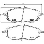 Brembo Σετ τακάκια, Δισκόφρενα - P 78 017X