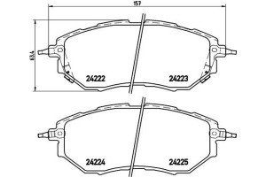 Brembo Σετ τακάκια, Δισκόφρενα - P 78 017X