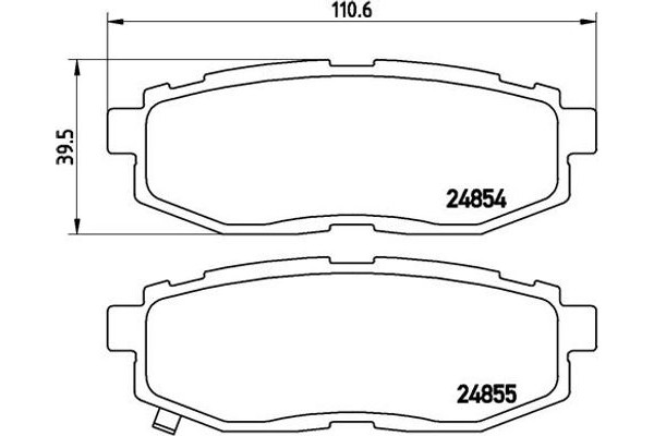 Brembo Σετ τακάκια, Δισκόφρενα - P 78 018