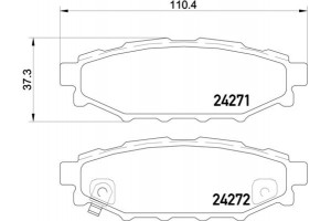 Brembo Σετ τακάκια, Δισκόφρενα - P 78 020