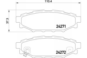 Brembo Σετ τακάκια, Δισκόφρενα - P 78 020