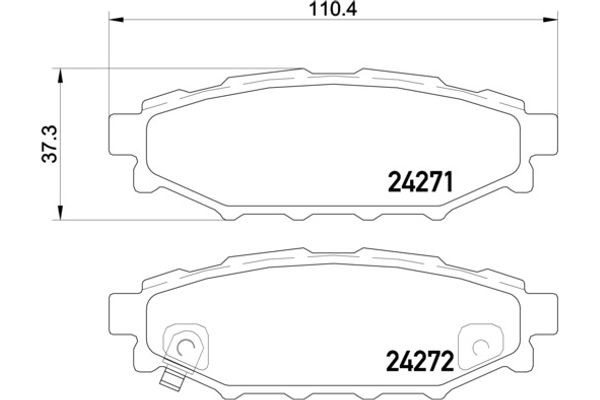 Brembo Σετ τακάκια, Δισκόφρενα - P 78 020