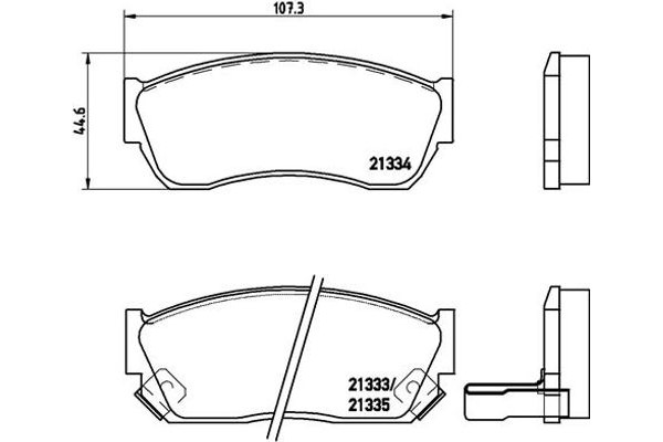 Brembo Σετ τακάκια, Δισκόφρενα - P 79 005