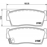 Brembo Σετ τακάκια, Δισκόφρενα - P 79 006