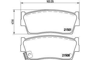 Brembo Σετ τακάκια, Δισκόφρενα - P 79 006