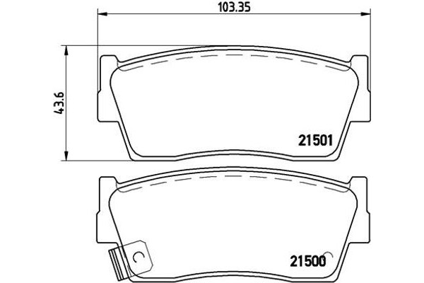 Brembo Σετ τακάκια, Δισκόφρενα - P 79 006