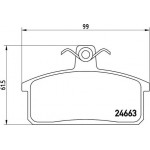 Brembo Σετ τακάκια, Δισκόφρενα - P 79 007