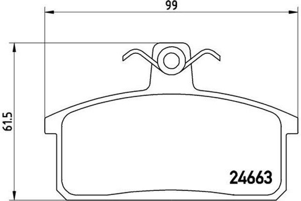 Brembo Σετ τακάκια, Δισκόφρενα - P 79 007