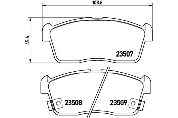 Brembo Σετ τακάκια, Δισκόφρενα - P 79 012