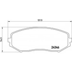 Brembo Σετ τακάκια, Δισκόφρενα - P 79 018