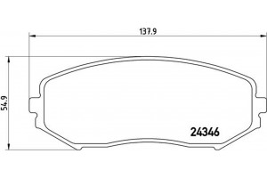 Brembo Σετ τακάκια, Δισκόφρενα - P 79 018