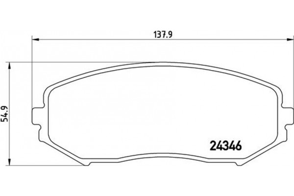 Brembo Σετ τακάκια, Δισκόφρενα - P 79 018