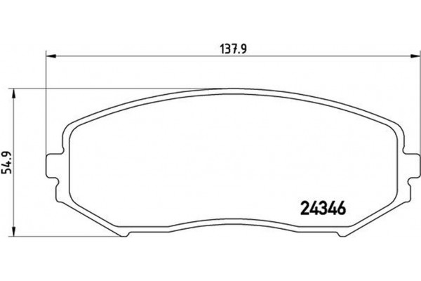 Brembo Σετ τακάκια, Δισκόφρενα - P 79 018