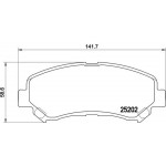 Brembo Σετ τακάκια, Δισκόφρενα - P 79 028