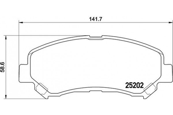 Brembo Σετ τακάκια, Δισκόφρενα - P 79 028