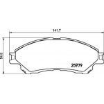 Brembo Σετ τακάκια, Δισκόφρενα - P 79 032