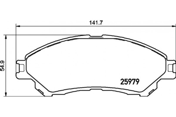 Brembo Σετ τακάκια, Δισκόφρενα - P 79 032