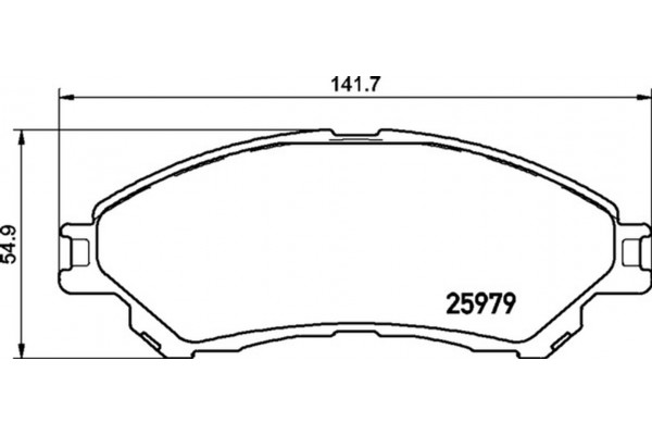 Brembo Σετ τακάκια, Δισκόφρενα - P 79 032