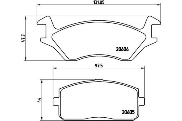 Brembo Σετ τακάκια, Δισκόφρενα - P 83 004