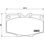 Brembo Σετ τακάκια, Δισκόφρενα - P 83 006