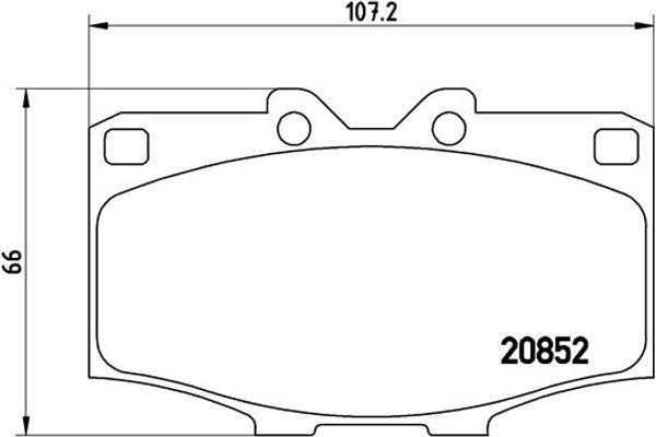 Brembo Σετ τακάκια, Δισκόφρενα - P 83 006