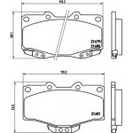 Brembo Σετ τακάκια, Δισκόφρενα - P 83 009