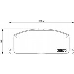 Brembo Σετ τακάκια, Δισκόφρενα - P 83 011