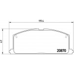 Brembo Σετ τακάκια, Δισκόφρενα - P 83 011