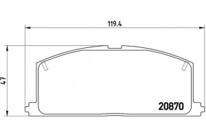 Brembo Σετ τακάκια, Δισκόφρενα - P 83 011