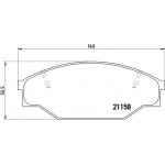 Brembo Σετ τακάκια, Δισκόφρενα - P 83 013