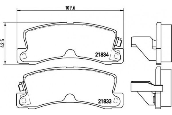 Brembo Σετ τακάκια, Δισκόφρενα - P 83 015