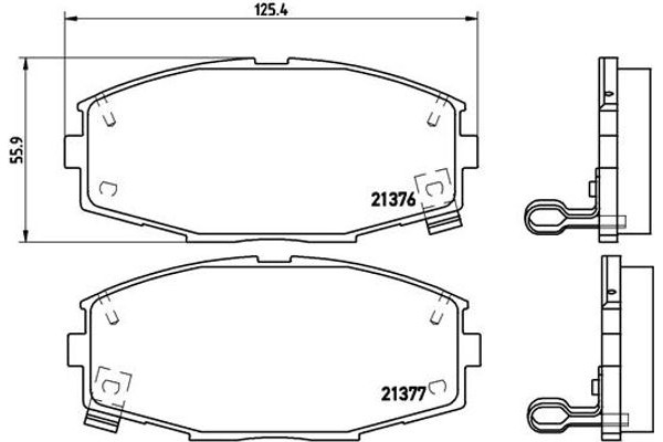 Brembo Σετ τακάκια, Δισκόφρενα - P 83 020