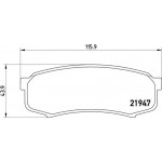 Brembo Σετ τακάκια, Δισκόφρενα - P 83 024