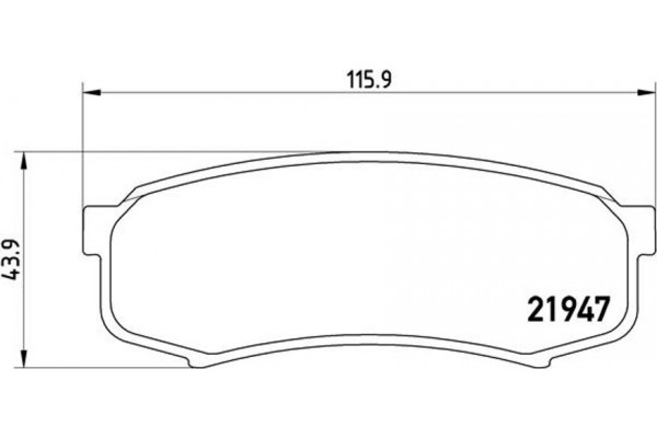 Brembo Σετ τακάκια, Δισκόφρενα - P 83 024