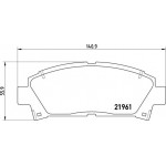 Brembo Σετ τακάκια, Δισκόφρενα - P 83 028