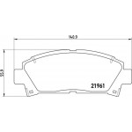 Brembo Σετ τακάκια, Δισκόφρενα - P 83 028