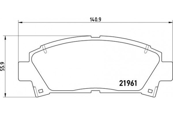 Brembo Σετ τακάκια, Δισκόφρενα - P 83 028