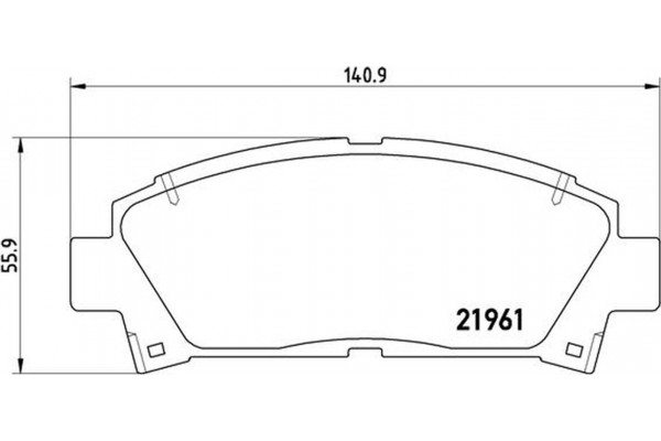 Brembo Σετ τακάκια, Δισκόφρενα - P 83 028