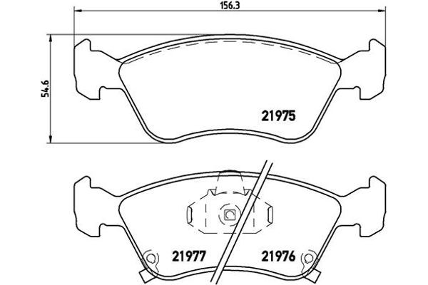 Brembo Σετ τακάκια, Δισκόφρενα - P 83 041