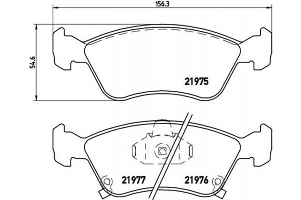 Brembo Σετ τακάκια, Δισκόφρενα - P 83 041